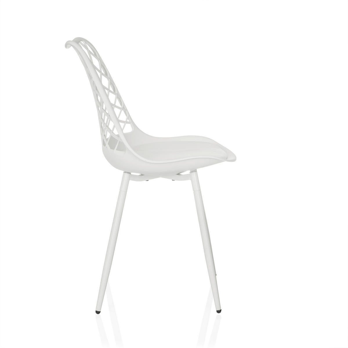 GARTENSTUHL Weiß  - Weiß, MODERN, Kunststoff/Metall (48/83/57cm) - MID.YOU