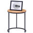 BEISTELLTISCH in Holz 39 45 cm - Eichefarben/Schwarz, Design, Holz/Metall (39 45 cm) - Novel BEISTELLTISCH in Holz 39 45 cm - Eichefarben/Schwarz, Design, Holz/Metall (39 45 cm) - Novel