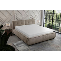 POLSTERBETT Lattenrost Hellbraun 180/200 cm  - Hellbraun/Beige, LIFESTYLE, Holz/Holzwerkstoff (180/200cm) - Livetastic