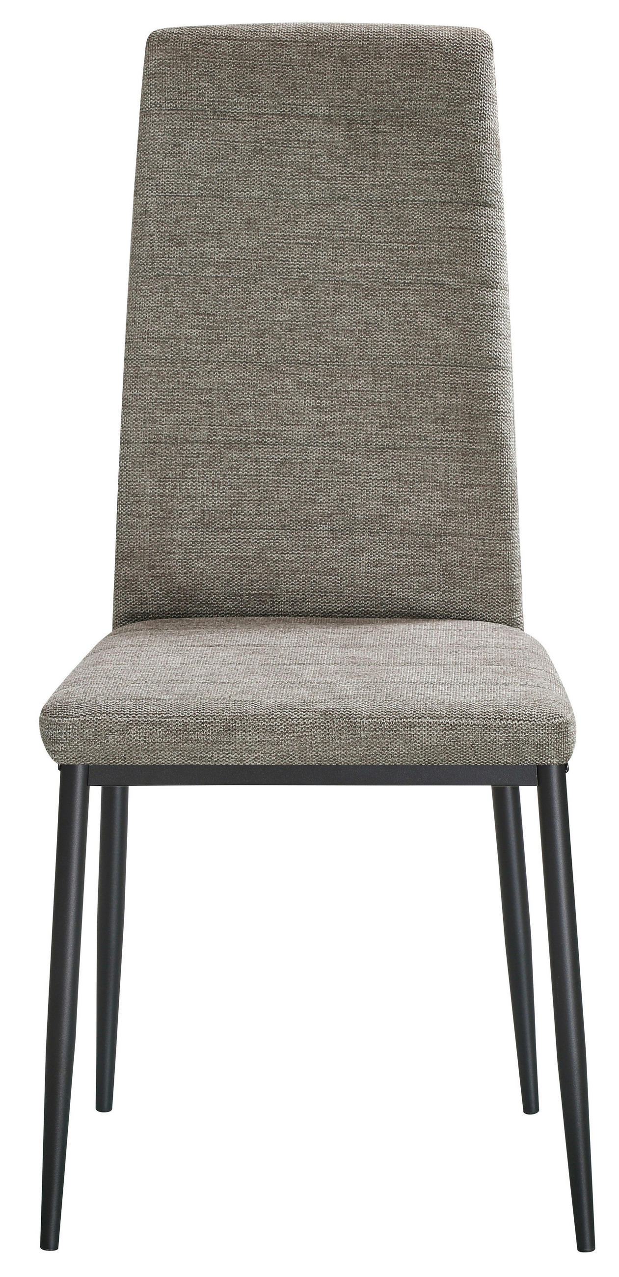 STOL S ŠTIRIMI NOGAMI, kovina, tekstil črna, svetlo siva  - črna/svetlo siva, Konvencionalno, kovina/tekstil (41/93/55cm) - Boxxx