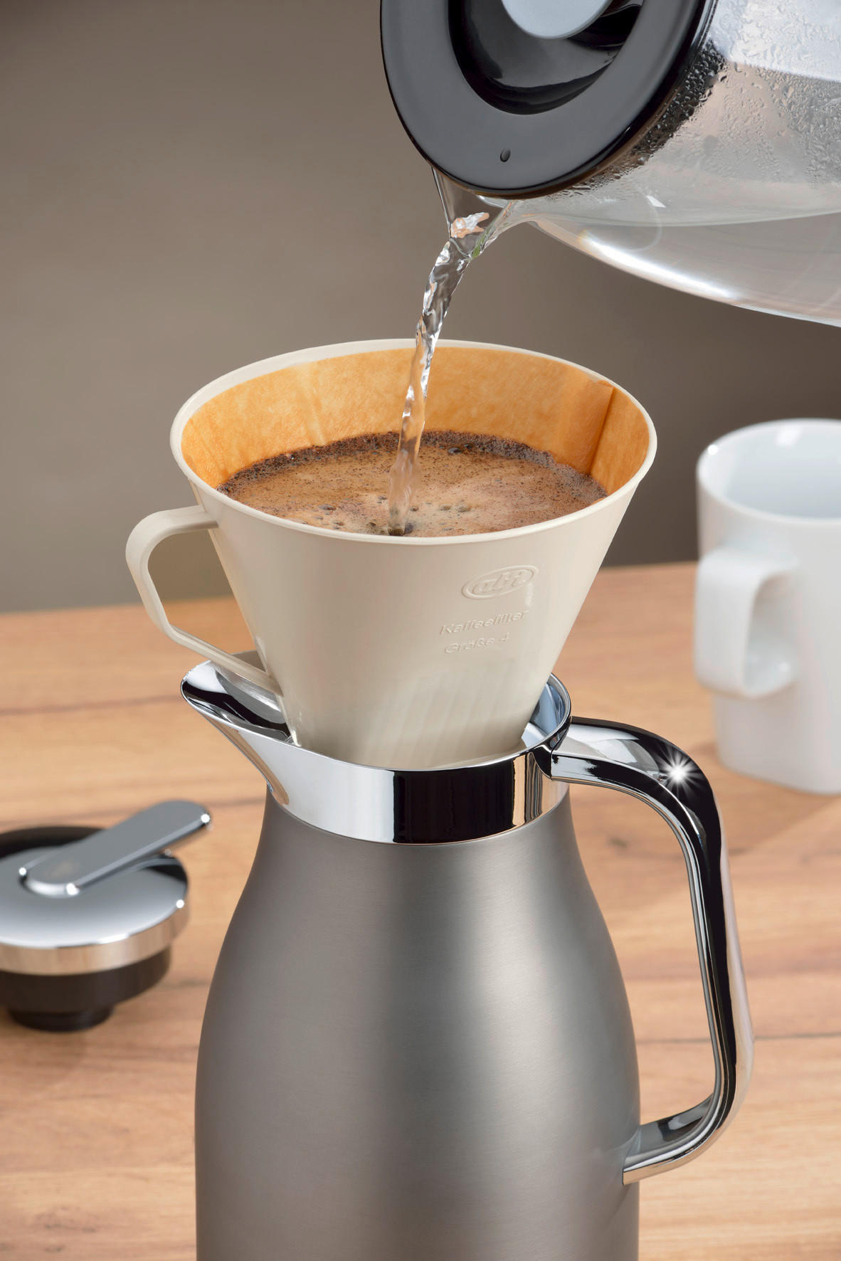 KAFFEEFILTER  - Beige, KONVENTIONELL, Kunststoff - Alfi