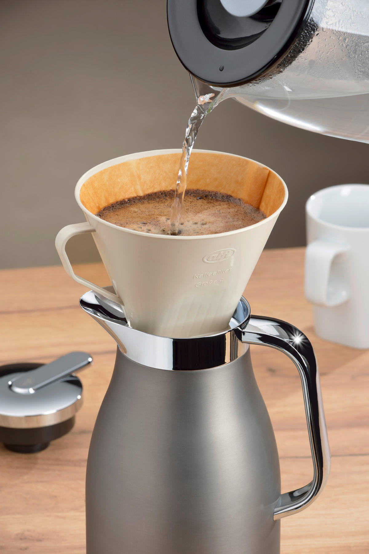 KAFFEEFILTER  - Beige, KONVENTIONELL, Kunststoff - Alfi