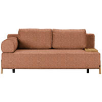 SCHLAFSOFA  in Bouclé Cognac  - Cognac/Naturfarben, Design, Holz/Textil (211/88/102cm) - Niels Andersson