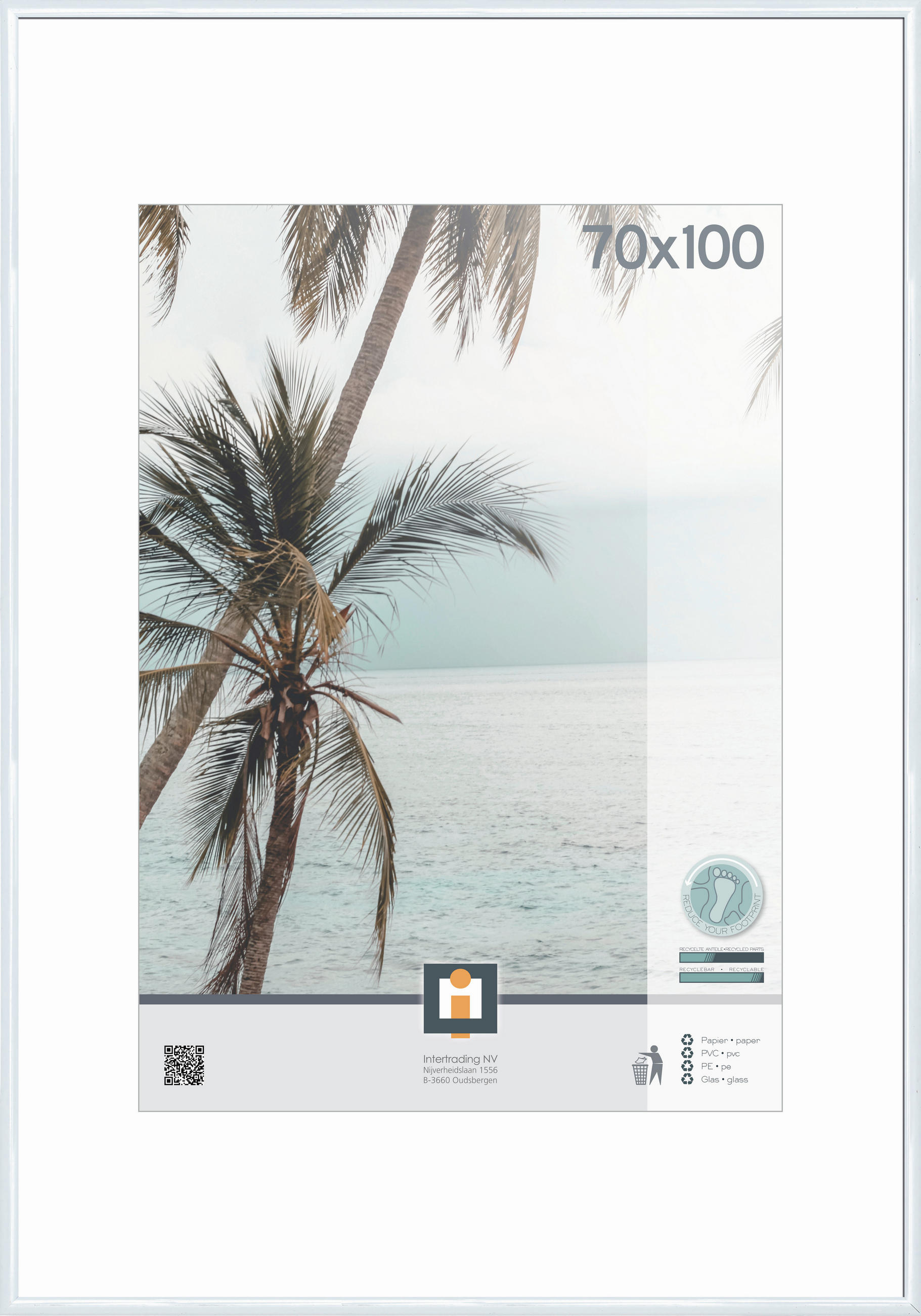 RÁM NA OBRAZY, 1 foto 70 cm x 100 cm - Basics, plast/sklo (70/100cm)