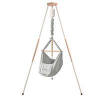 FEDERWIEGE  120/120/194 cm  - Grau, Basics, Textil (120/120/194cm)