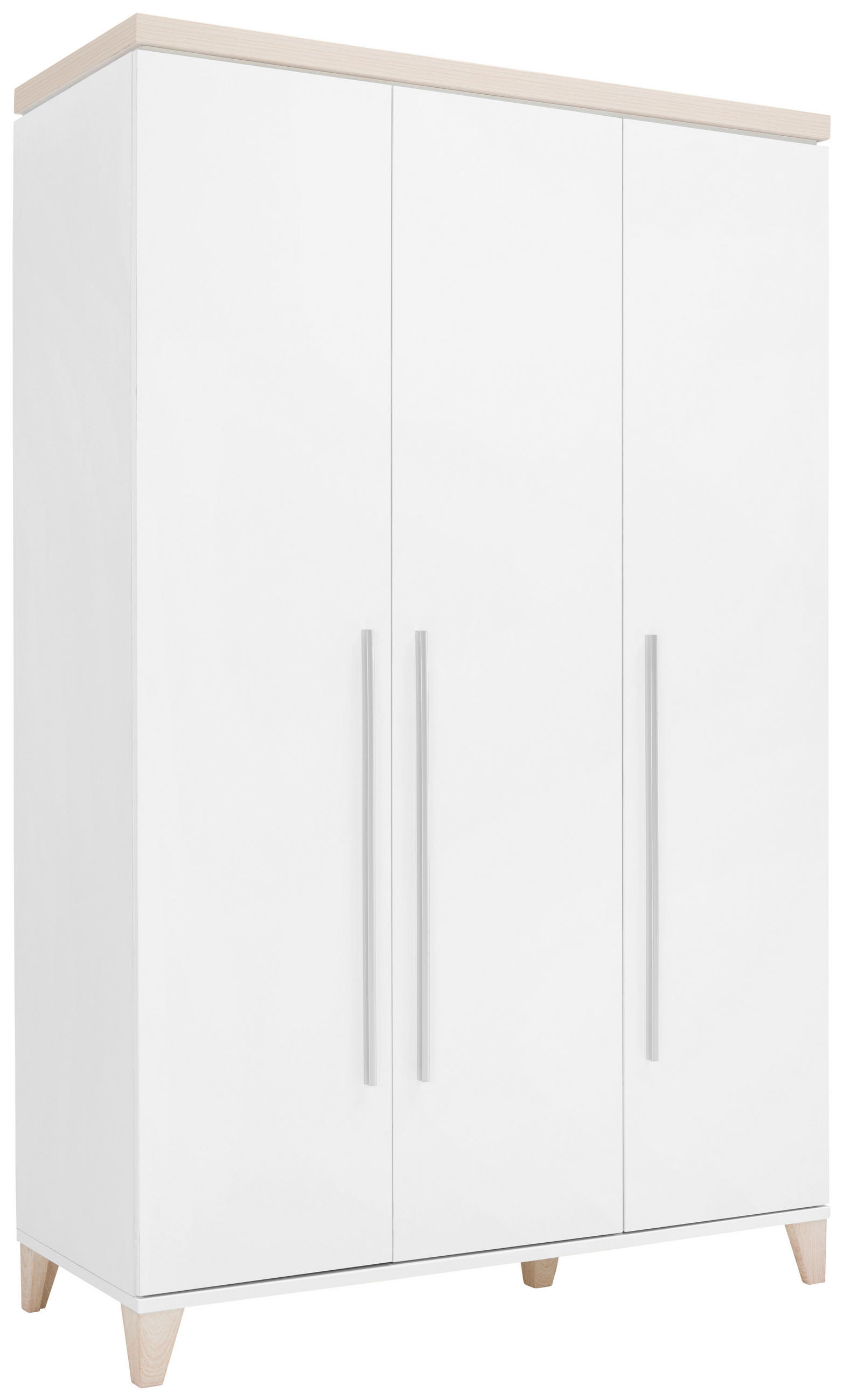 SKRIŇA DO IZBY PRE BÁBÄTKO biela, farba brezy, - biela/farba brezy, Trend, kompozitné drevo/plast (136/210/57cm) - My Baby Lou