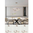LED-HÄNGELEUCHTE Porec 71/27/150 cm  - Transparent/Cappuccino, Design, Kunststoff/Metall (71/27/150cm) - Novel