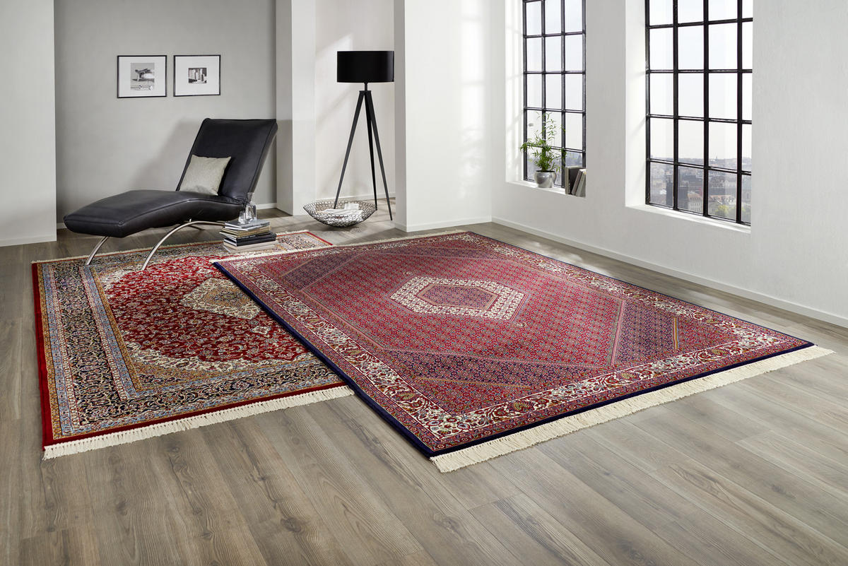 WEBTEPPICH 150/220 cm Isatis Keshan rot  - Rot, Lifestyle, Textil (150/220cm) - Cazaris