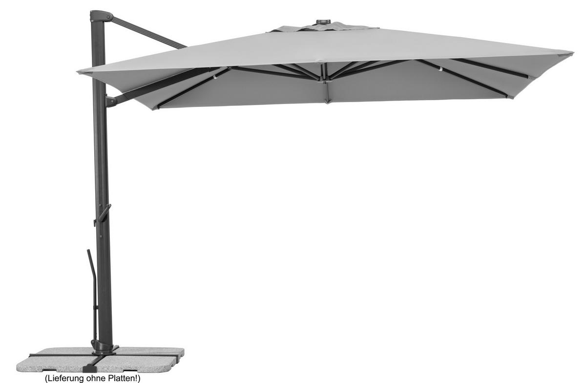 AMPELSCHIRM   - Anthrazit/Hellgrau, Basics, Textil/Metall (360/253/300cm) - Schneider