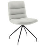 STUHL  in Cord Textil  - Hellgrau/Schwarz, Design, Textil/Metall (52/88/66cm) - Dieter Knoll