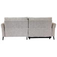 ECKSOFA  in Webstoff Grau  220/156 cm  - Grau/Nickelfarben, Design, Textil/Metall (220/156cm) - Carryhome