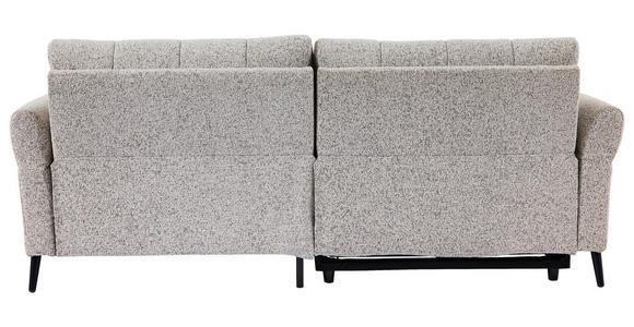 ECKSOFA  in Webstoff Grau  220/156 cm  - Grau/Nickelfarben, Design, Textil/Metall (220/156cm) - Carryhome
