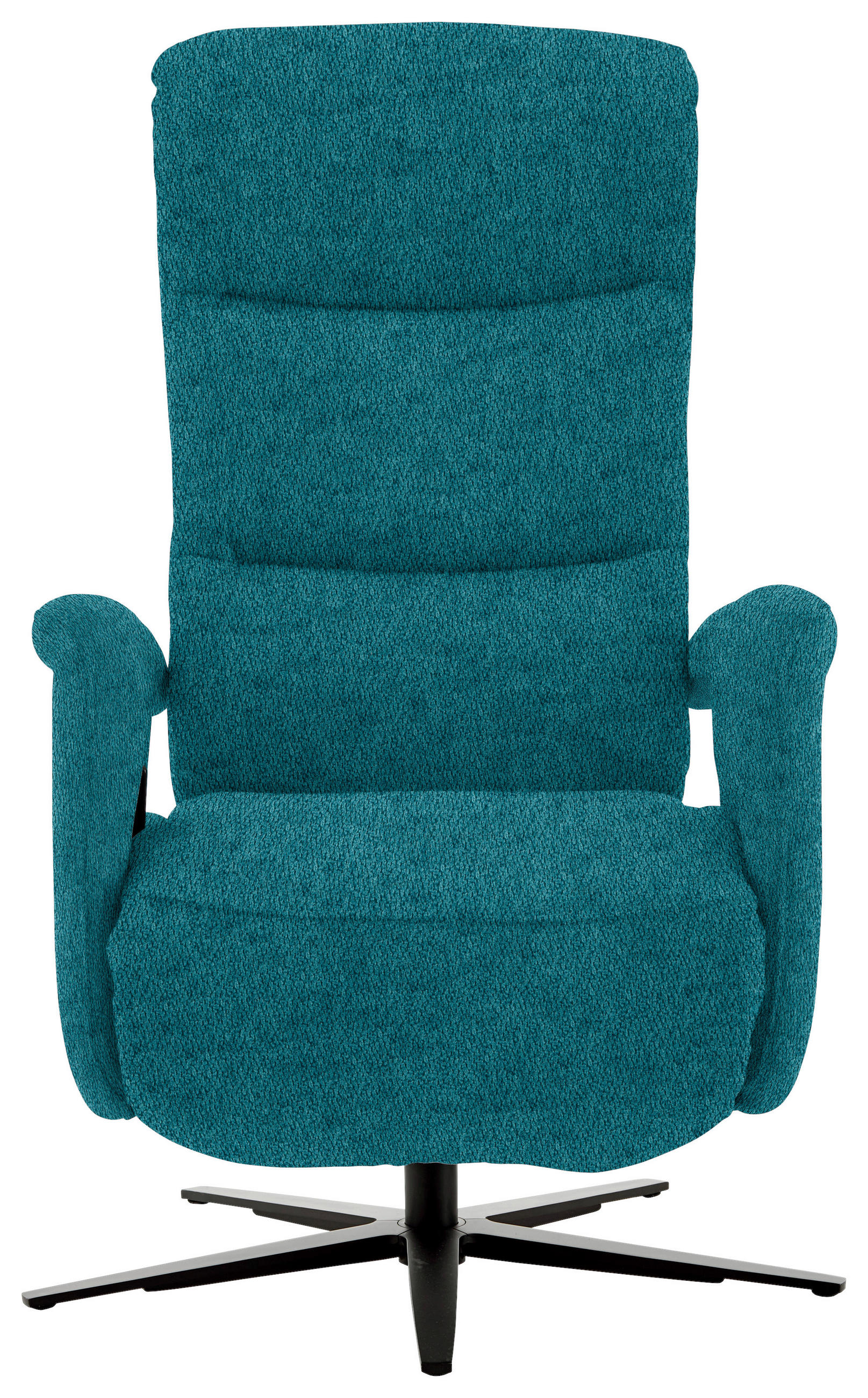 RELAXSESSEL in Textil Petrol  - Petrol/Schwarz, Design, Textil/Metall (71/112/83cm) - Beldomo Style