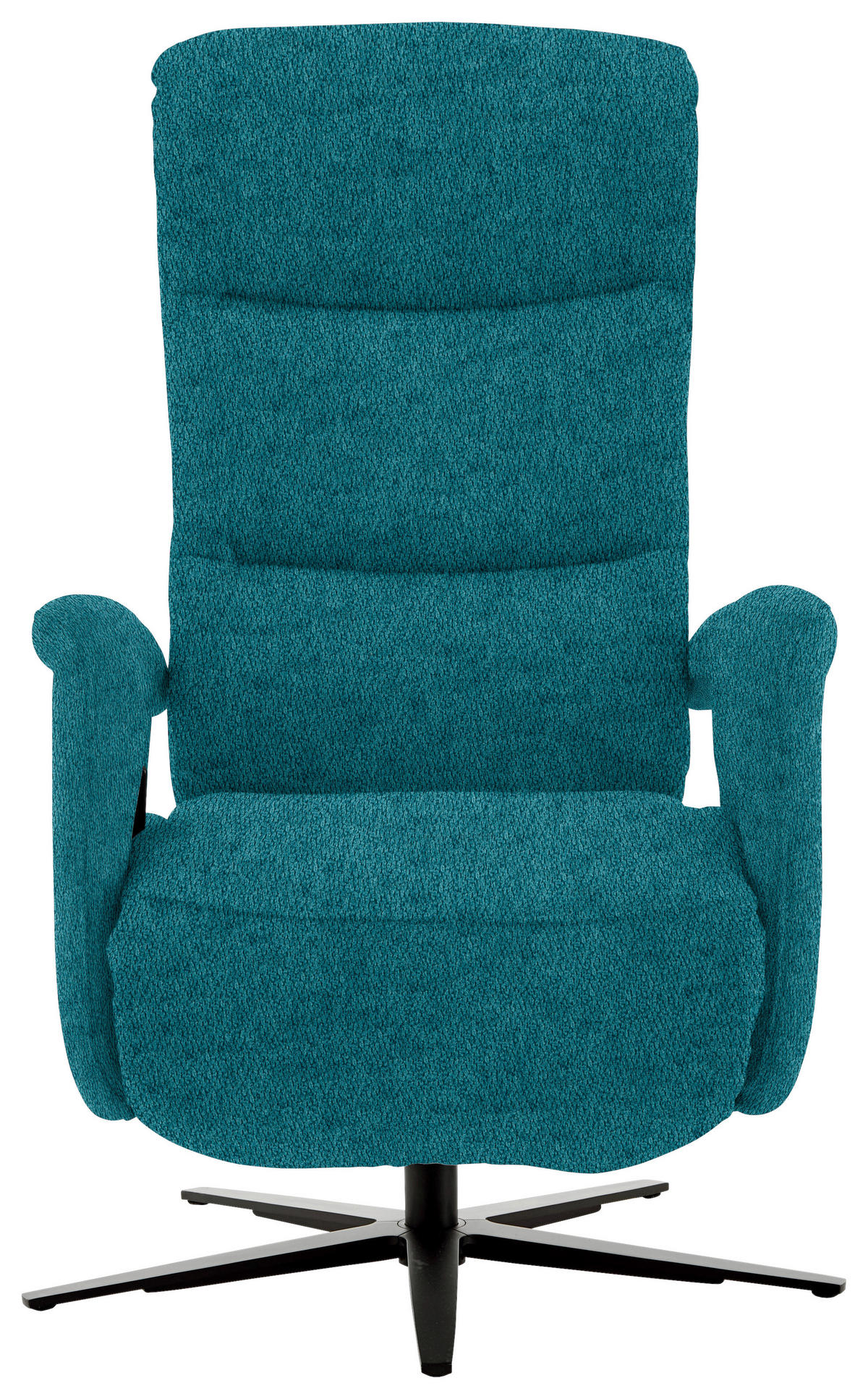 FAUTEUIL RELAX in Textil Petrol  - Petrol/Schwarz, Design, Textil/Metall (71/112/83cm) - Beldomo Style
