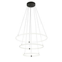 LED-PENDELLEUCHTE 79/142 cm  - Schwarz/Weiß, Design, Kunststoff/Metall (79/142cm)