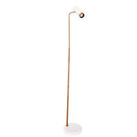 STEHLEUCHTE 23/157 cm    - Goldfarben/Weiß, Design, Kunststoff/Metall (23/157cm) - By Rydéns