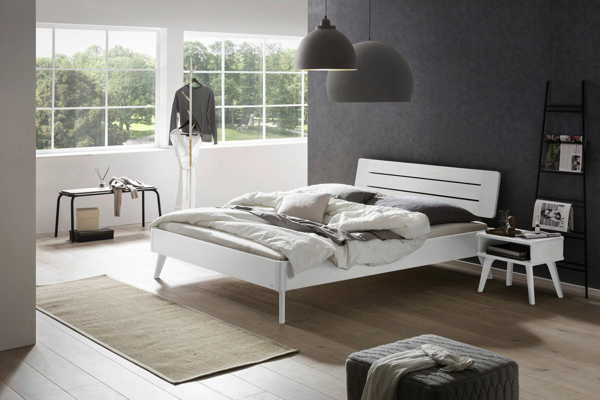 NACHTKÄSTCHEN 48/38/42 cm  in Weiß  - Weiß, Design, Holzwerkstoff (48/38/42cm) - Hasena
