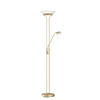 LED-DECKENFLUTER 32/182 cm    - Messingfarben/Weiß, KONVENTIONELL, Glas/Metall (32/182cm) - Fischer & Honsel