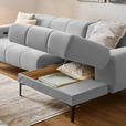 ECKSOFA in Chenille Greige  311/167 cm  - Greige/Schwarz, Design, Textil/Metall (311/167cm) - Xora