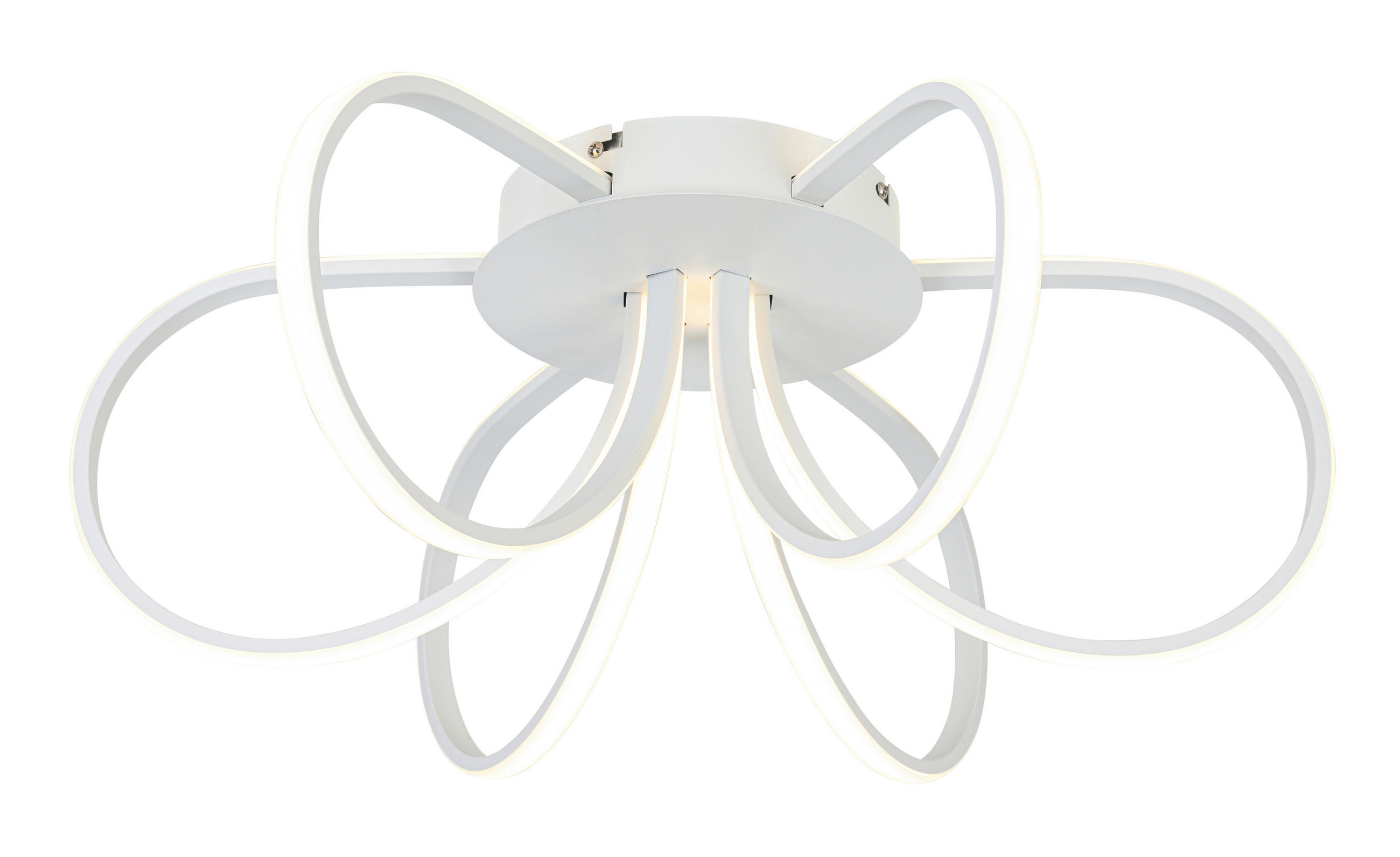 DECKENLEUCHTE     - Weiss, Trend, Kunststoff/Metall (55cm) - Collett's Monde
