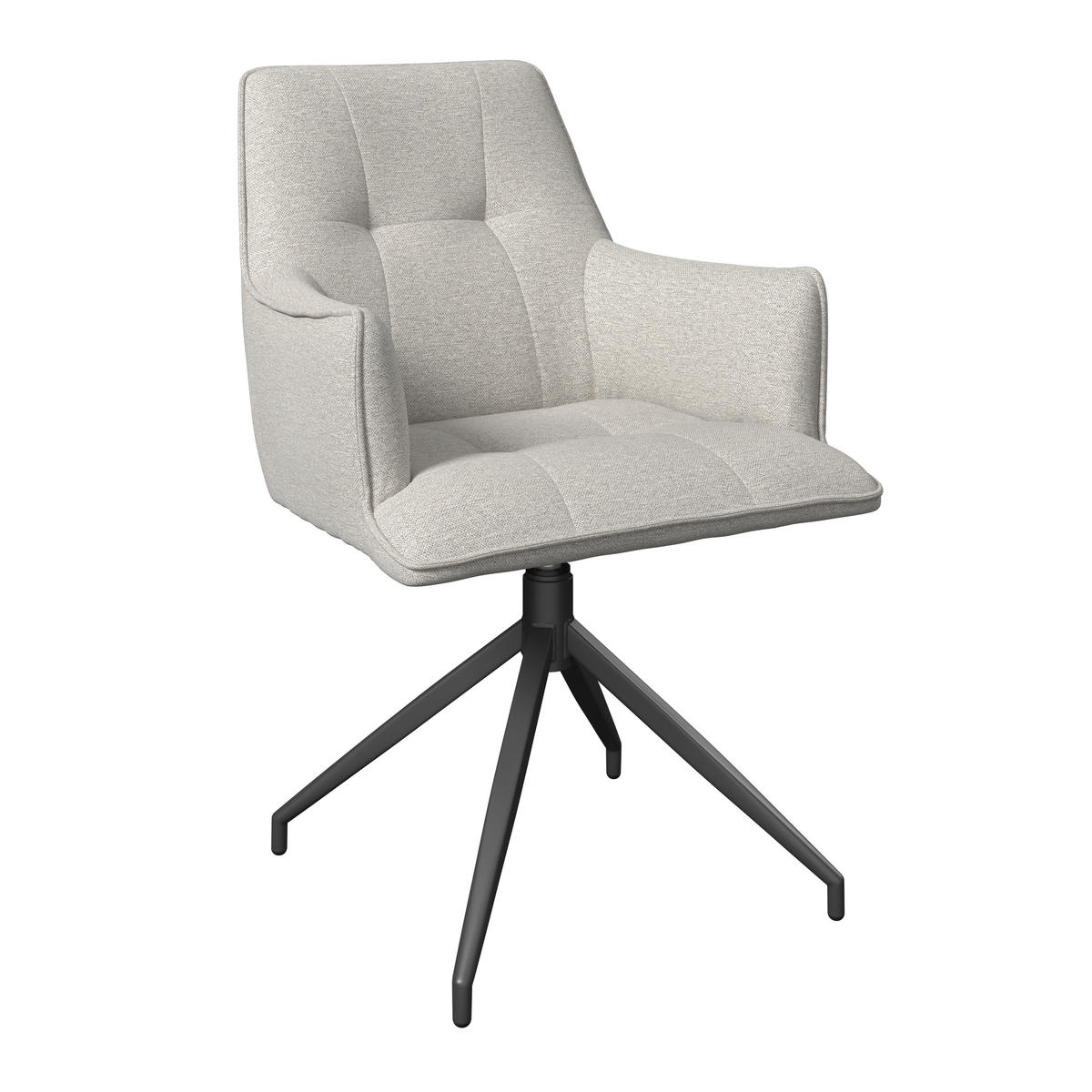 GARTENSTUHL Eisen Sandfarben, Dunkelgrau  - Sandfarben/Dunkelgrau, MODERN, Textil/Metall (58/87/64cm) - Ambia Garden