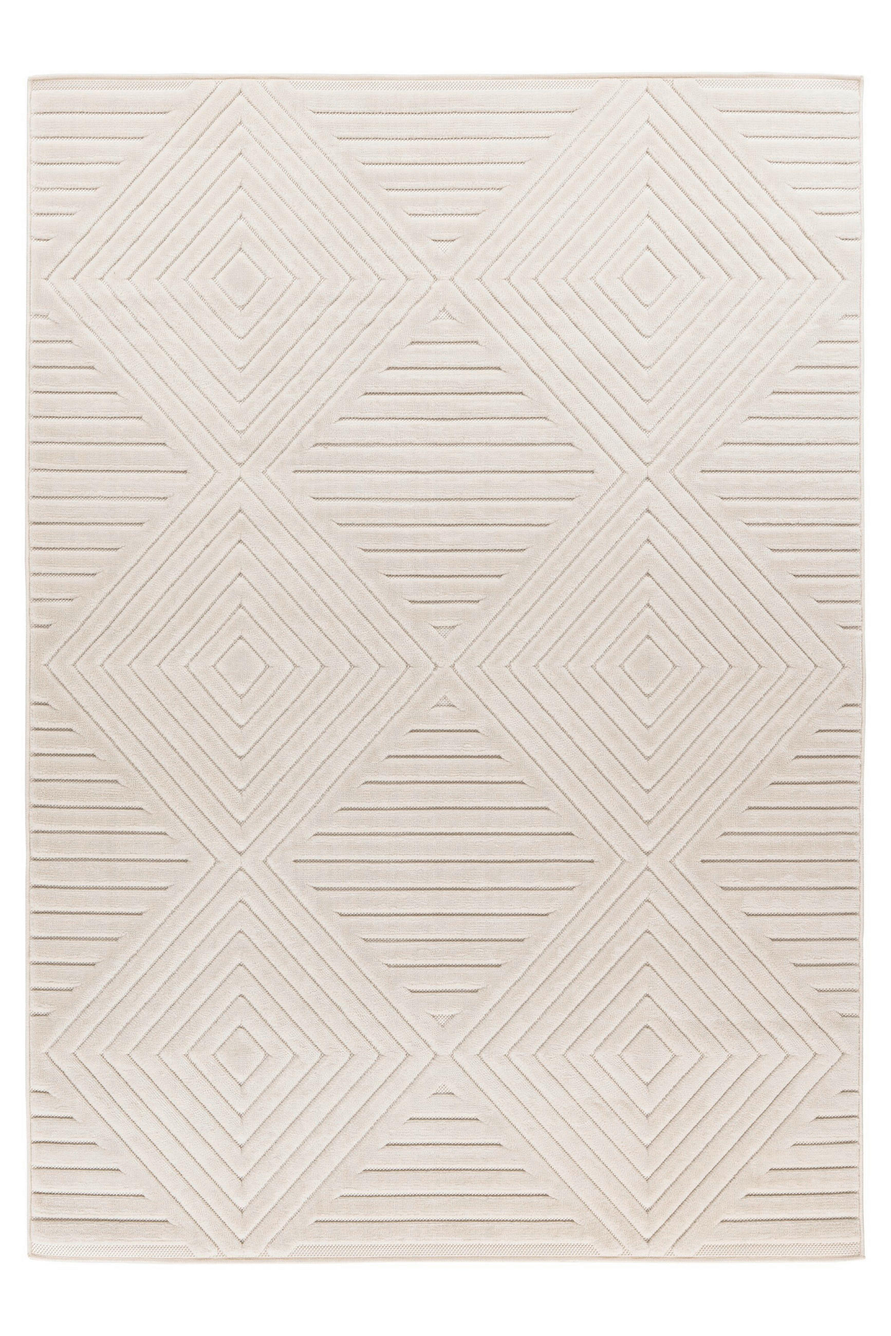 FLACHWEBETEPPICH 200/290 cm Elfenbein rechteckig  - Elfenbein, Basics, Textil (200/290cm) - Kayoom