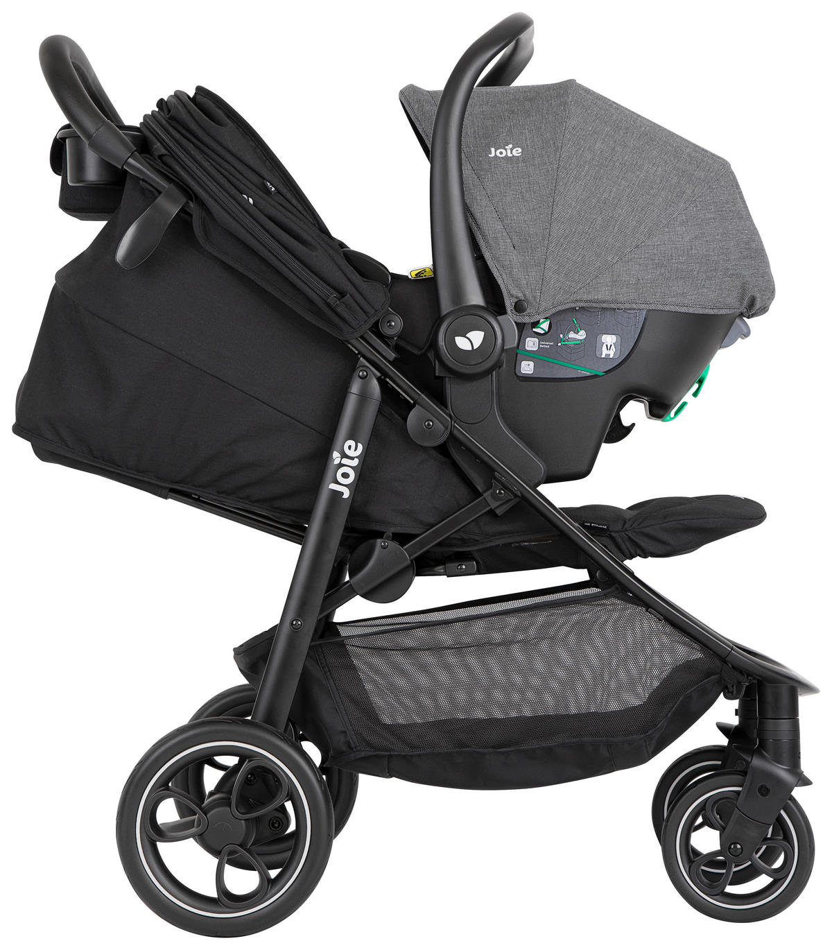 BUGGY Litetrax  - Schwarz, Basics, Textil/Metall (58/103/93,6cm) - Joie