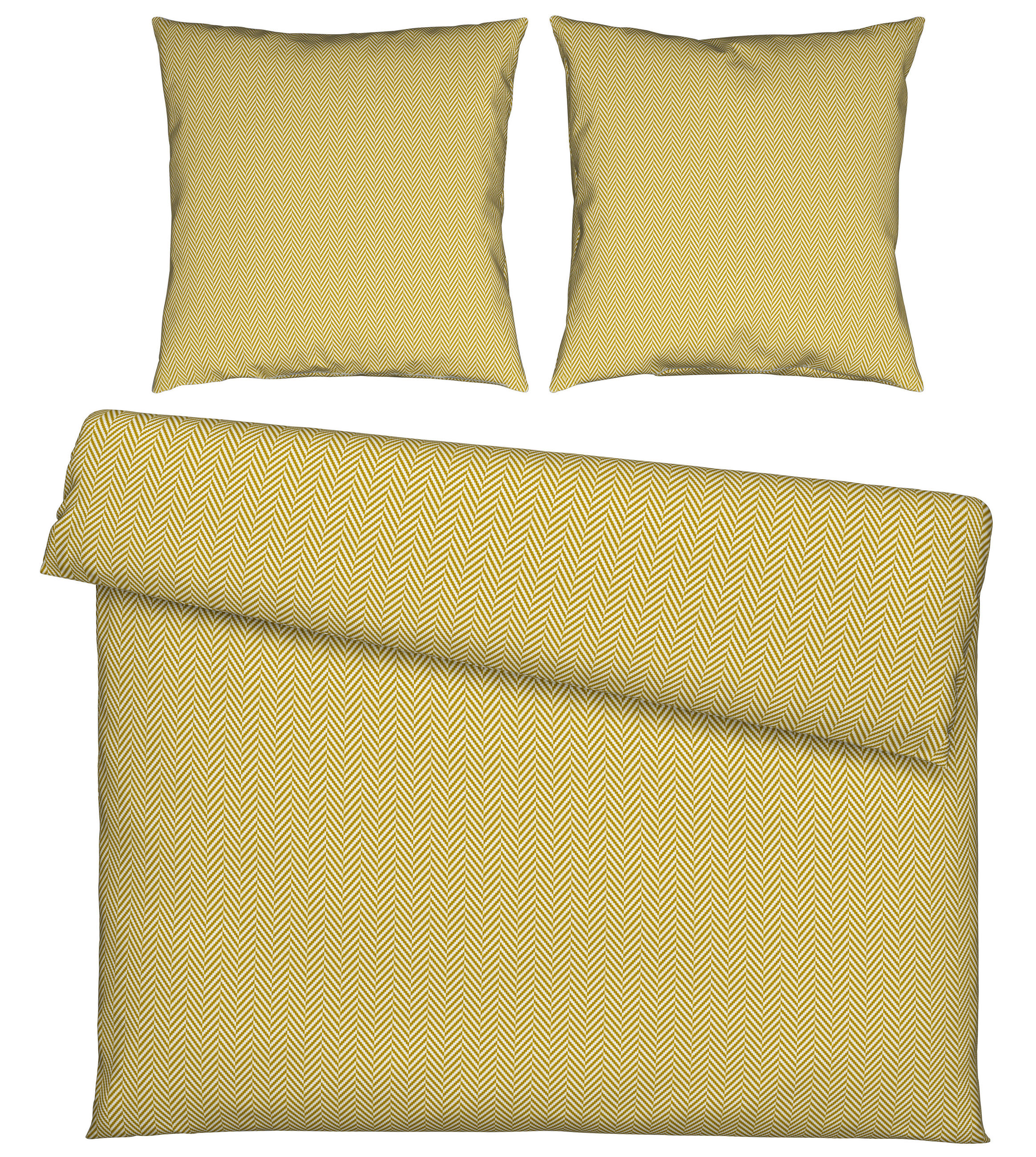 BETTWÄSCHE Flanell 200/200 cm  - Goldfarben, Textil (200/200cm) - Novel