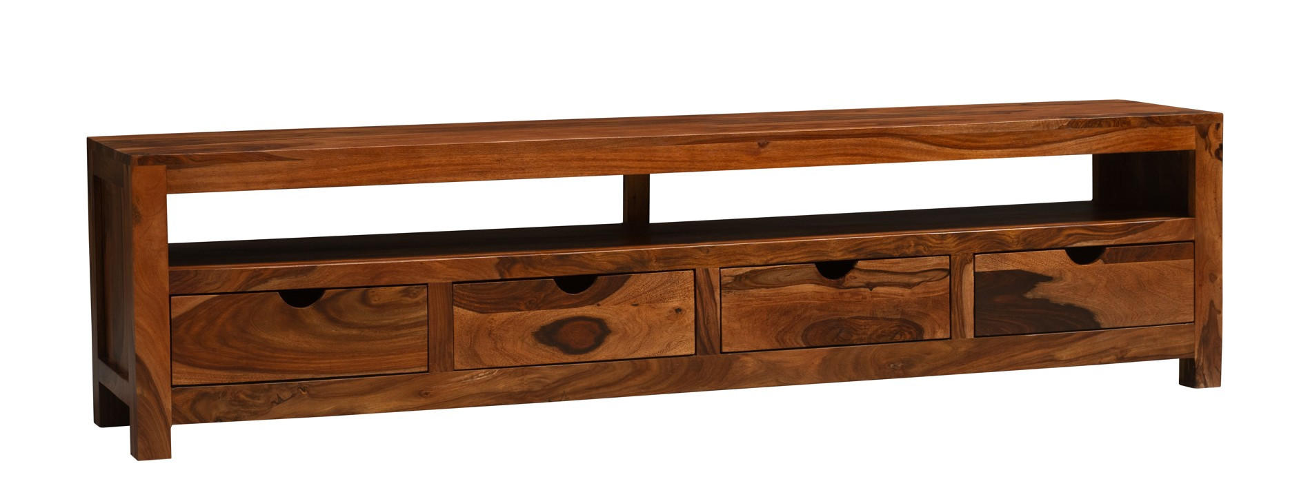 LOWBOARD  in 200/50/40 cm  - Sheeshamfarben/Naturfarben, Design, Holz (200/50/40cm) - Livetastic