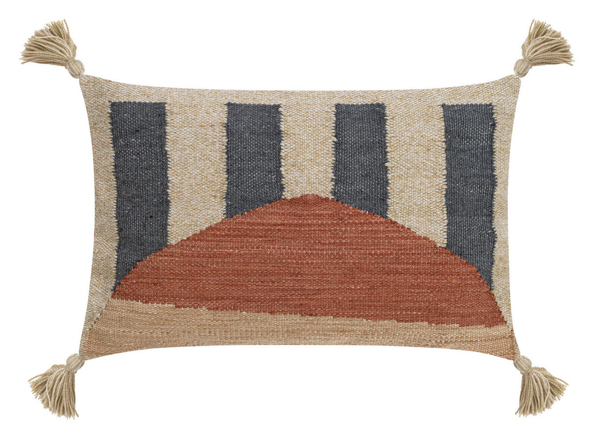 KISSENHÜLLE 40/60 cm  - Terracotta/Naturfarben, Basics, Textil (40/60cm)