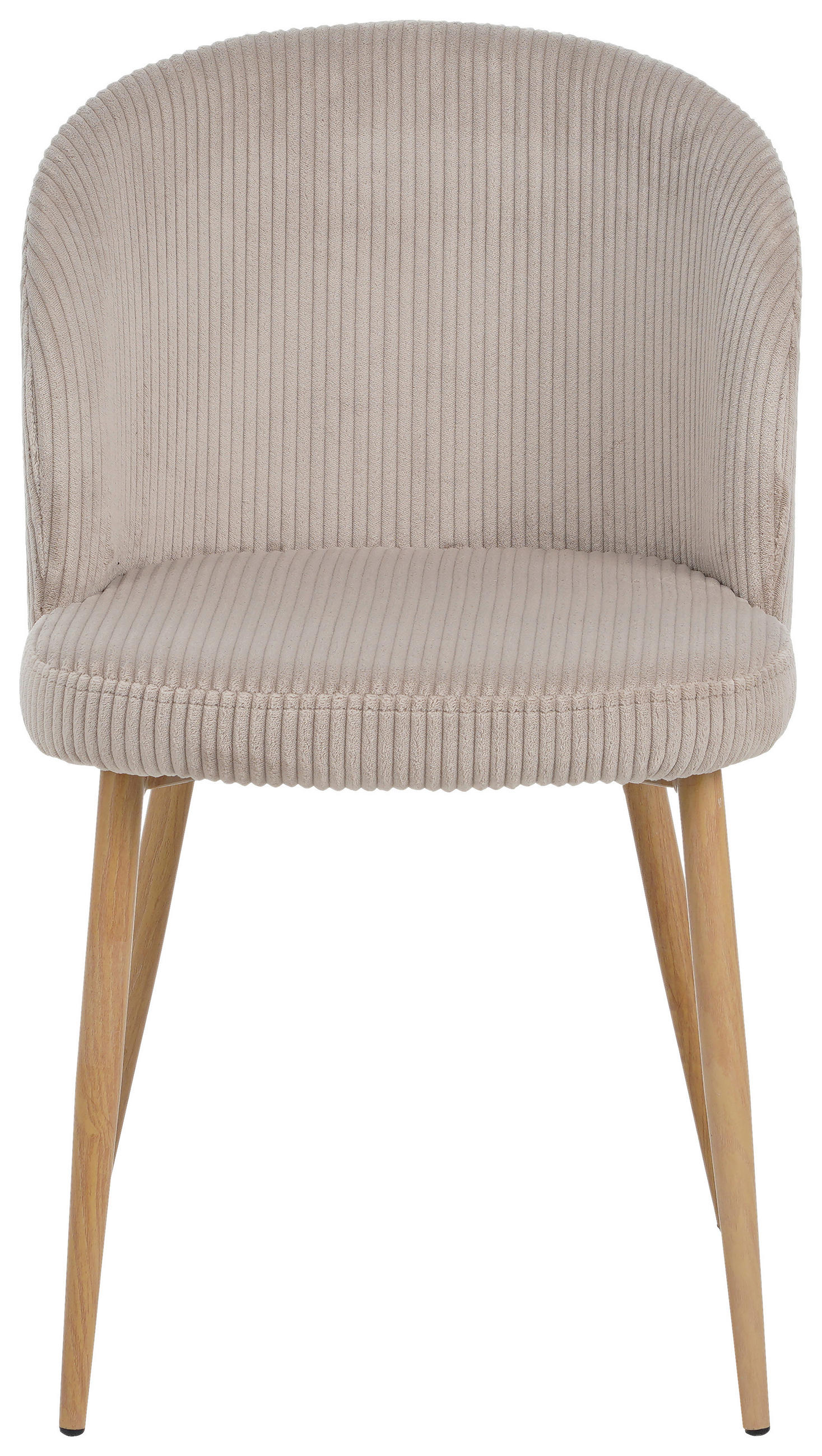 VIERFUßSTUHL - Beige/Naturfarben, KONVENTIONELL, Textil/Metall (49/78/58cm) - MID.YOU