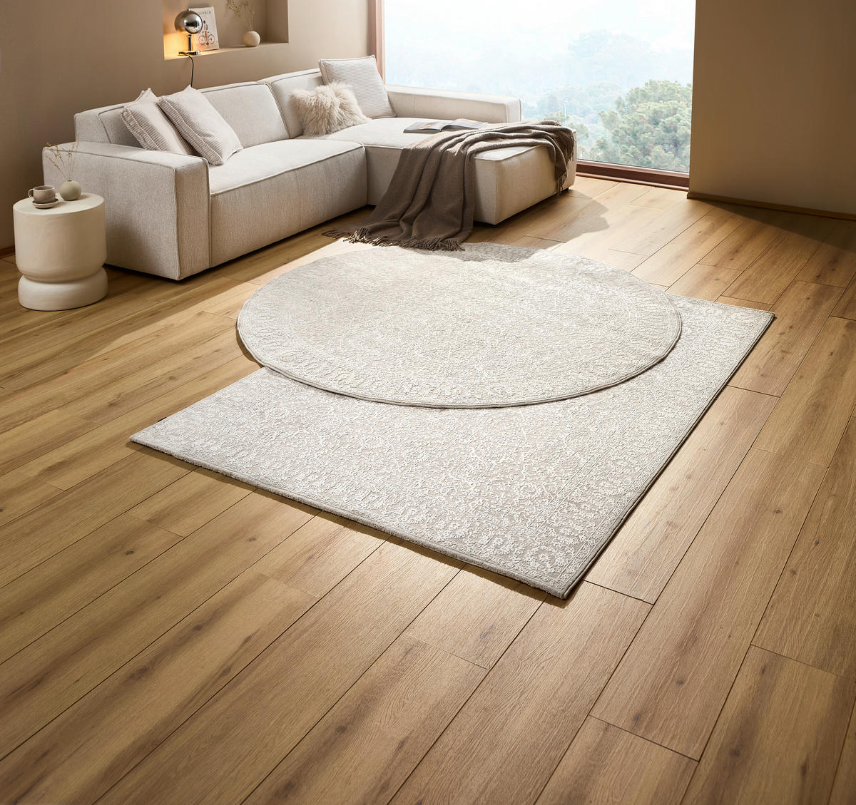 VINTAGE-TEPPICH 160/230 cm Creme  - Creme, Design, Textil (160/230cm) - Dieter Knoll