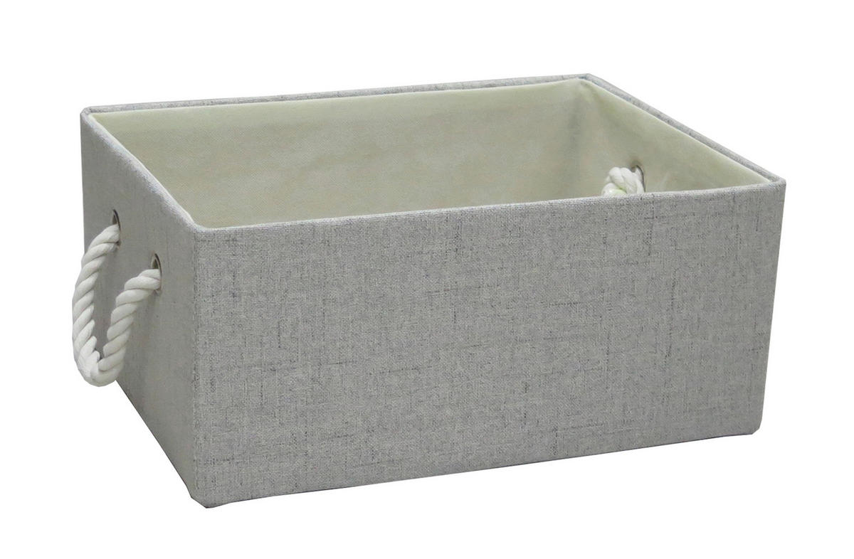 CUTIE PENTRU ETAJERĂ 38/28/17 cm   - bej/gri, Basics, plastic/textil (38/28/17cm) - Landscape