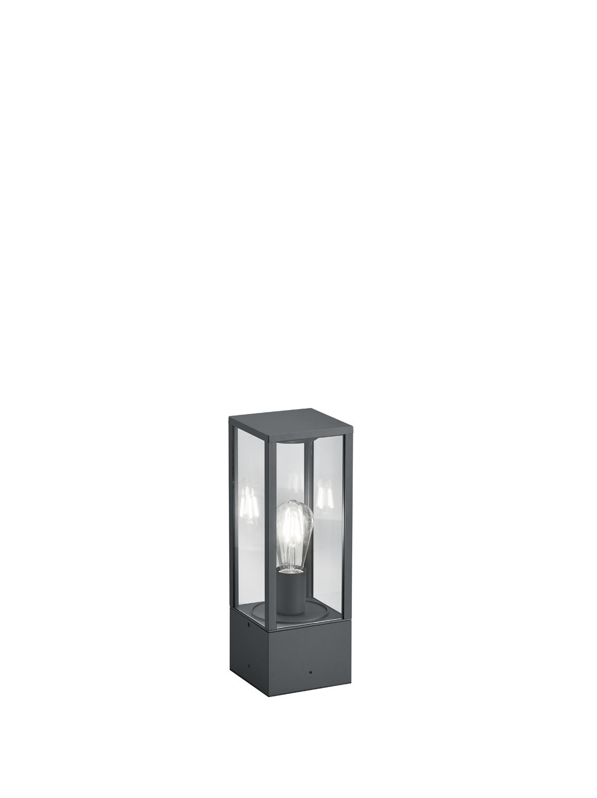 WEGELEUCHTE - Anthrazit, Trend, Glas/Metall (14/14/40cm) - Trio Leuchten