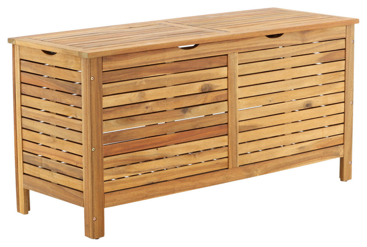 KISSENBOX 130/64.5/48 cm  - Akaziefarben, KONVENTIONELL, Holz (130/64.5/48cm) - Gardenson