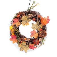 TÜRKRANZ - Dunkelorange/Braun, LIFESTYLE, Holz/Kunststoff (24/7,5cm)