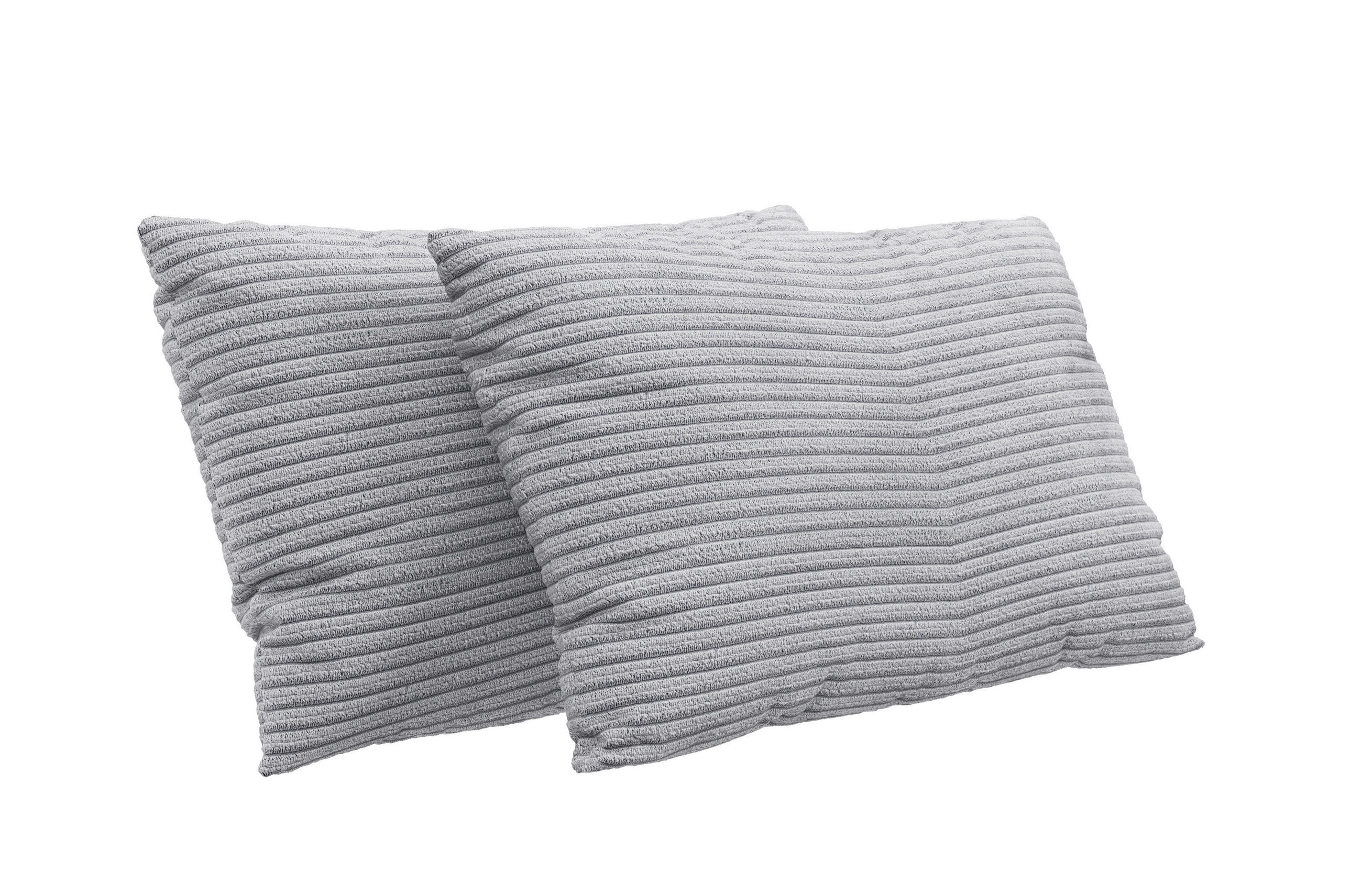 ZIERKISSEN FABIO E 2-teilig 60/30 cm  - Silberfarben, MODERN, Textil (60/30cm) - Sit & More