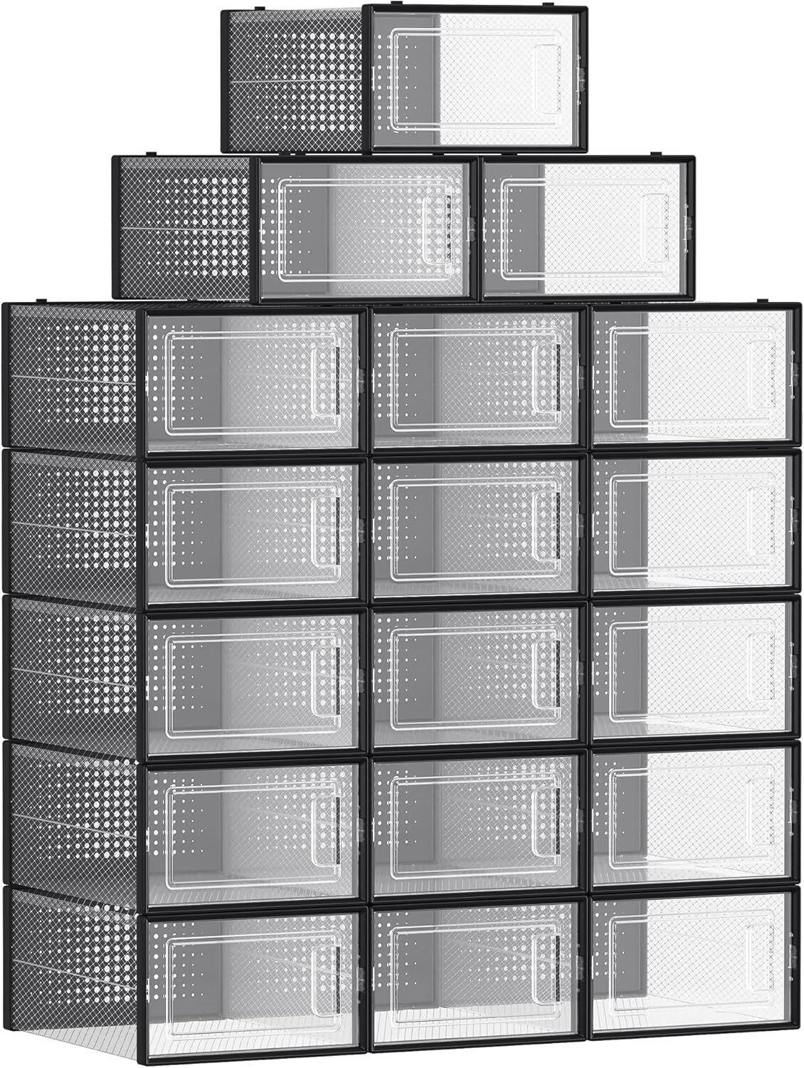 KRABICE NA BOTY, 33,3/14/23 cm - průhledné, Basics, plast (33,3/14/23cm)