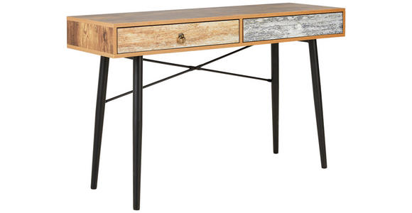 KONSOLENTISCH Hellgrau, Hellblau, Rostfarben - Klar/Rostfarben, LIFESTYLE, Holzwerkstoff/Kunststoff (120/39/73cm) - Carryhome