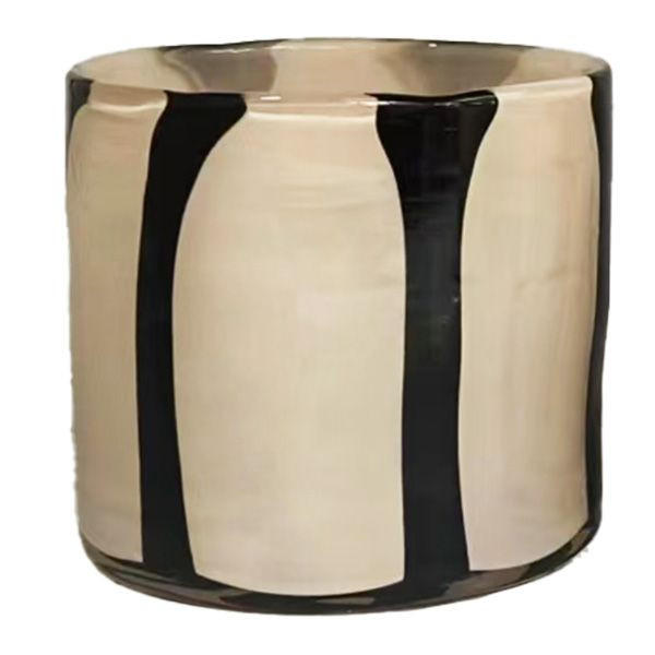 LJUSLYKTA - beige/svart, Basics, glas (10/10cm)