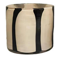 LJUSLYKTA - beige/svart, Basics, glas (10/10cm)
