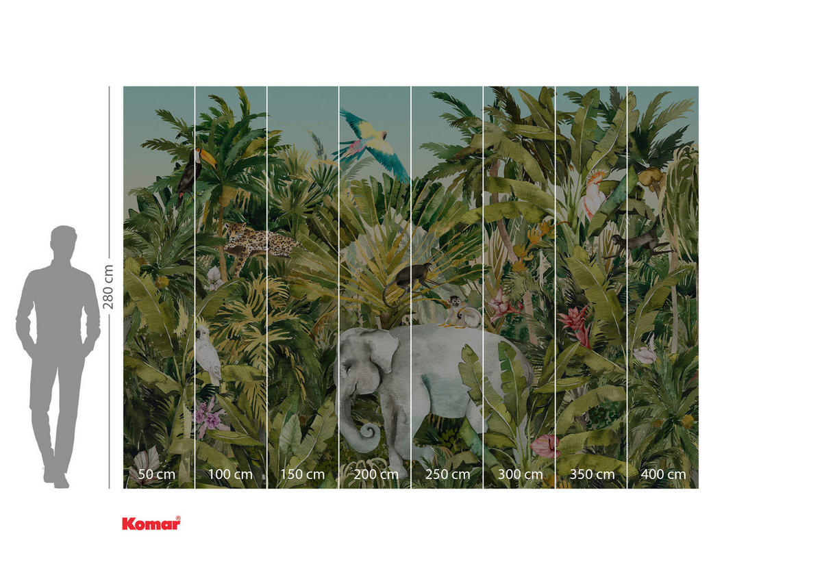 FOTOTAPET 400/280 cm  - multicolor, Trend, papper (400/280cm)
