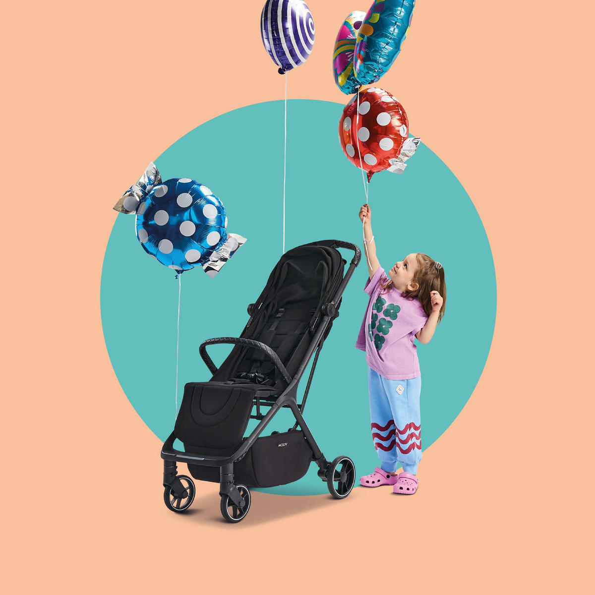 BUGGY K25  - Schlammfarben, Basics (80/50/103cm) - Moon