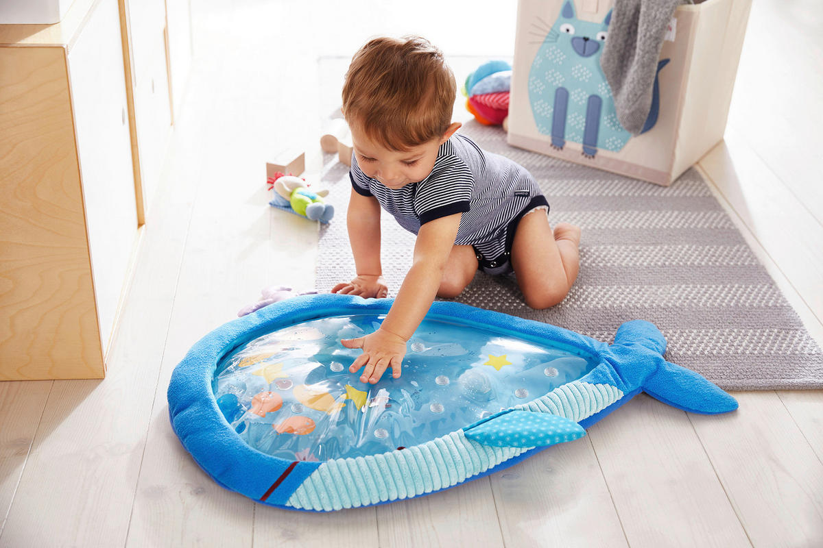 SPIELDECKE  - Blau/Multicolor, Basics, Kunststoff/Textil (65/55/3cm) - Haba