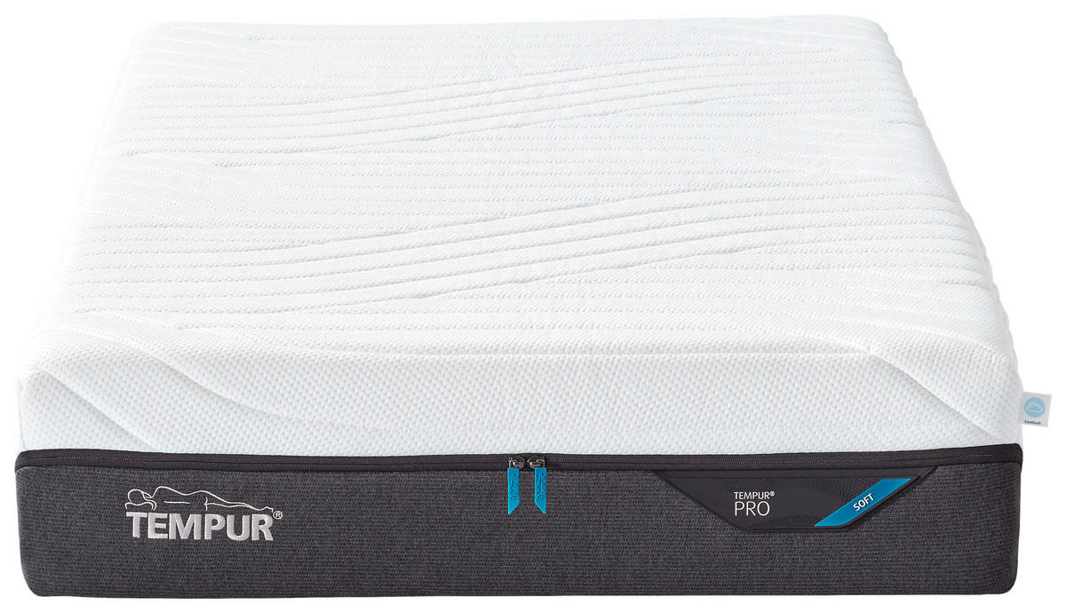 MATRATZE SOFT Pro® Coolquilt 140/200 cm Höhe ca. 23 cm  - Anthrazit/Weiß, Basics, Textil (140/200cm) - Tempur