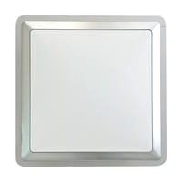 PLAFONIERĂ CU LED - argintiu/alb, Basics, plastic/metal (43cm)