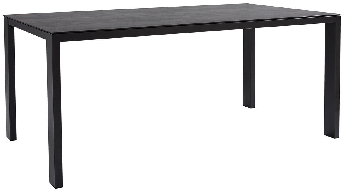 ESSTISCH in Keramik 180/100/77 cm  - Dunkelgrau/Anthrazit, Design, Keramik/Metall (180/100/77cm) - Musterring