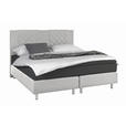 BOXSPRINGBETT 180/200 cm  in Grau, Anthrazit  - Anthrazit/Alufarben, Design, Holz (180/200cm) - Carryhome