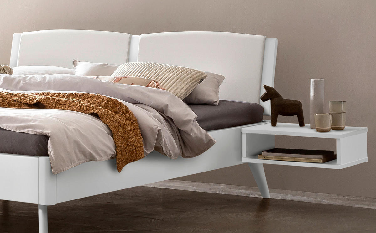 BETT 140/200 cm  in Weiß  - Weiß, Design (140/200cm) - Hasena