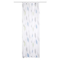 SCHLAUFENSCHAL  transparent  140/145 cm   - Apfelbaumfarben/Hellgrün, KONVENTIONELL, Textil (140/145cm)